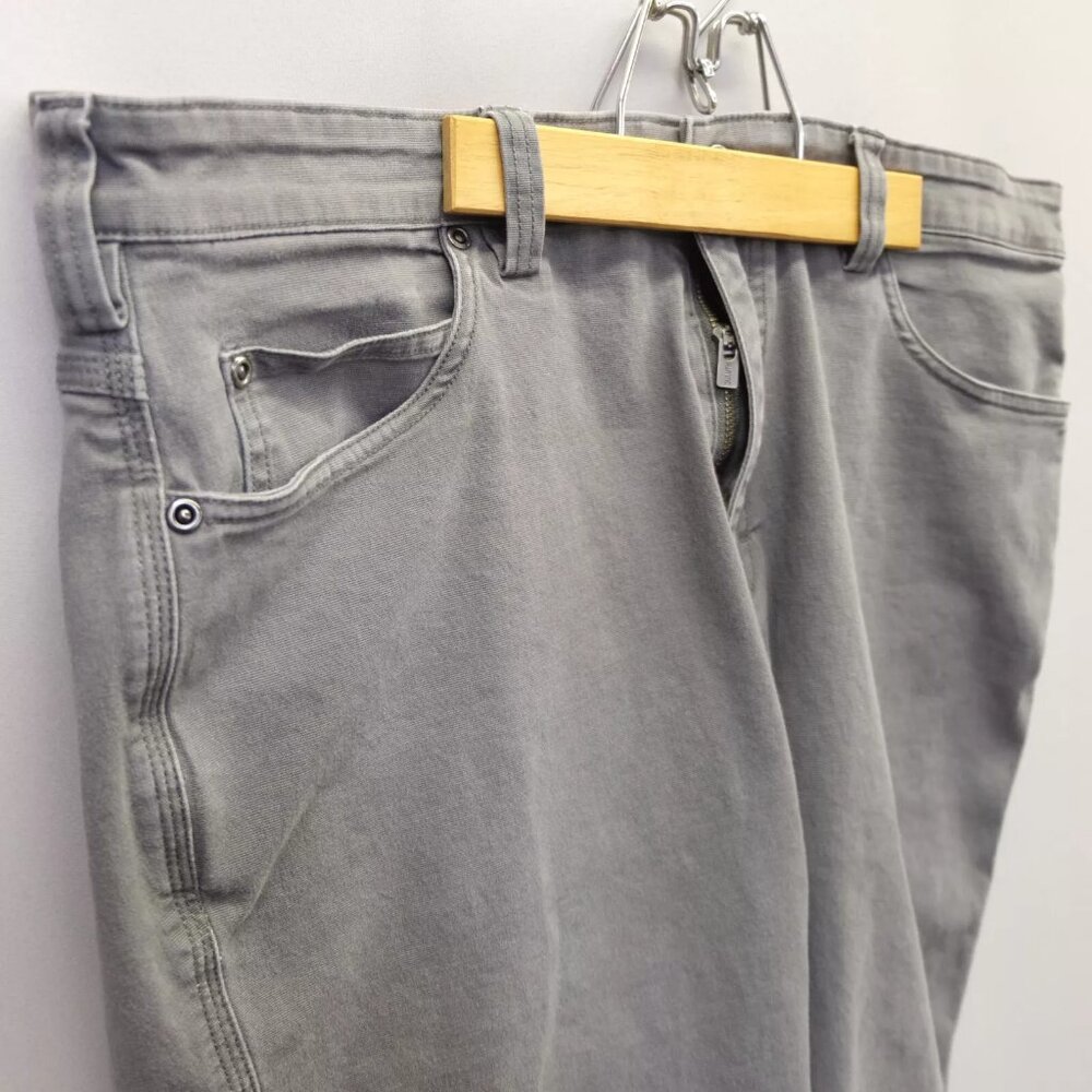 Duluth Trading Pants Mens 36x29 Gray Flex Fire Hose Canvas Relaxed Fit - Picture 4 of 9